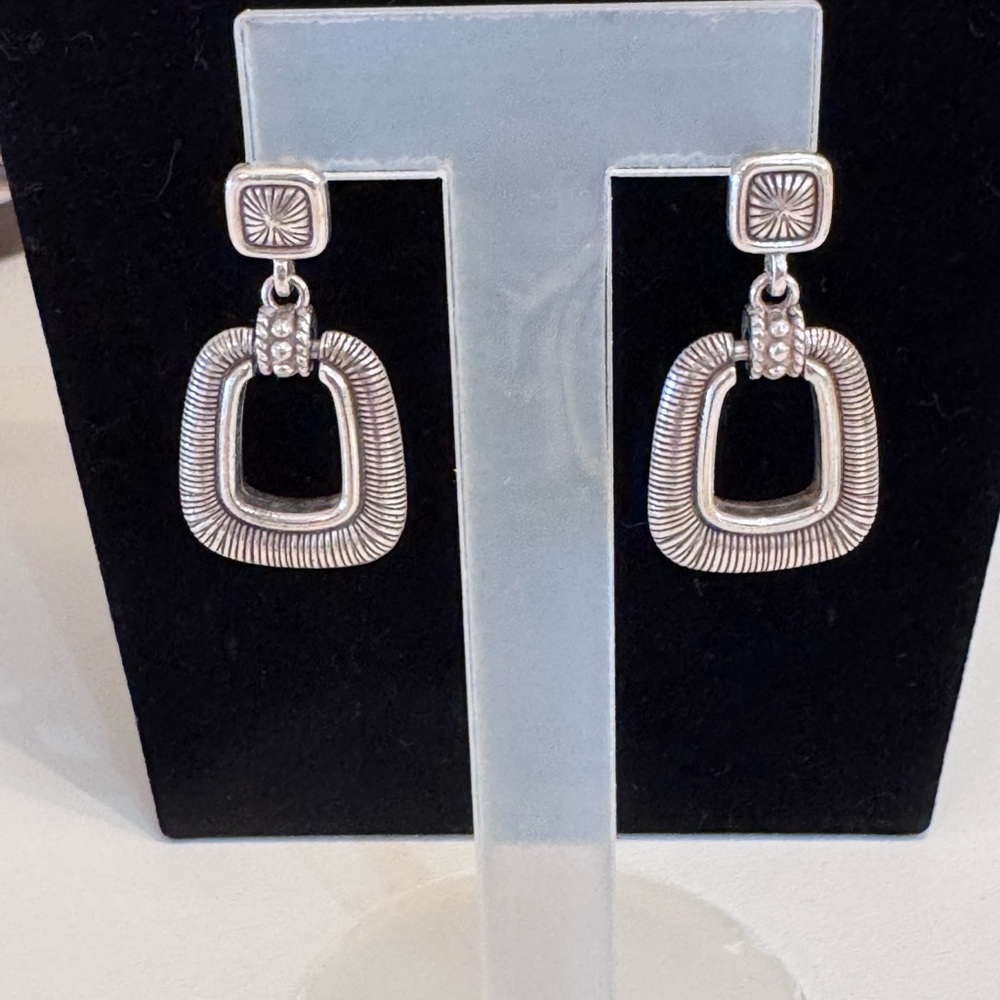 Brighton Silver Dangle Earrings - image 2